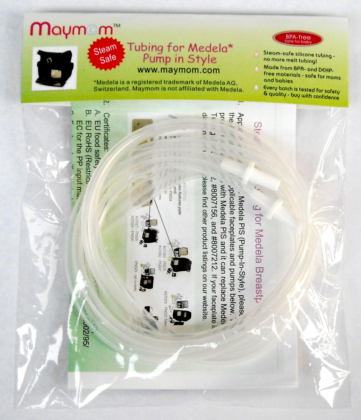Steam Safe Tubing (A Retail Pack of 2 Tubes) for Medela Pump in Style and  New Pump in Style; 100 packs [M001-PS-100R] - US$400.00 : Maymom Wholesale  Shopping Cart