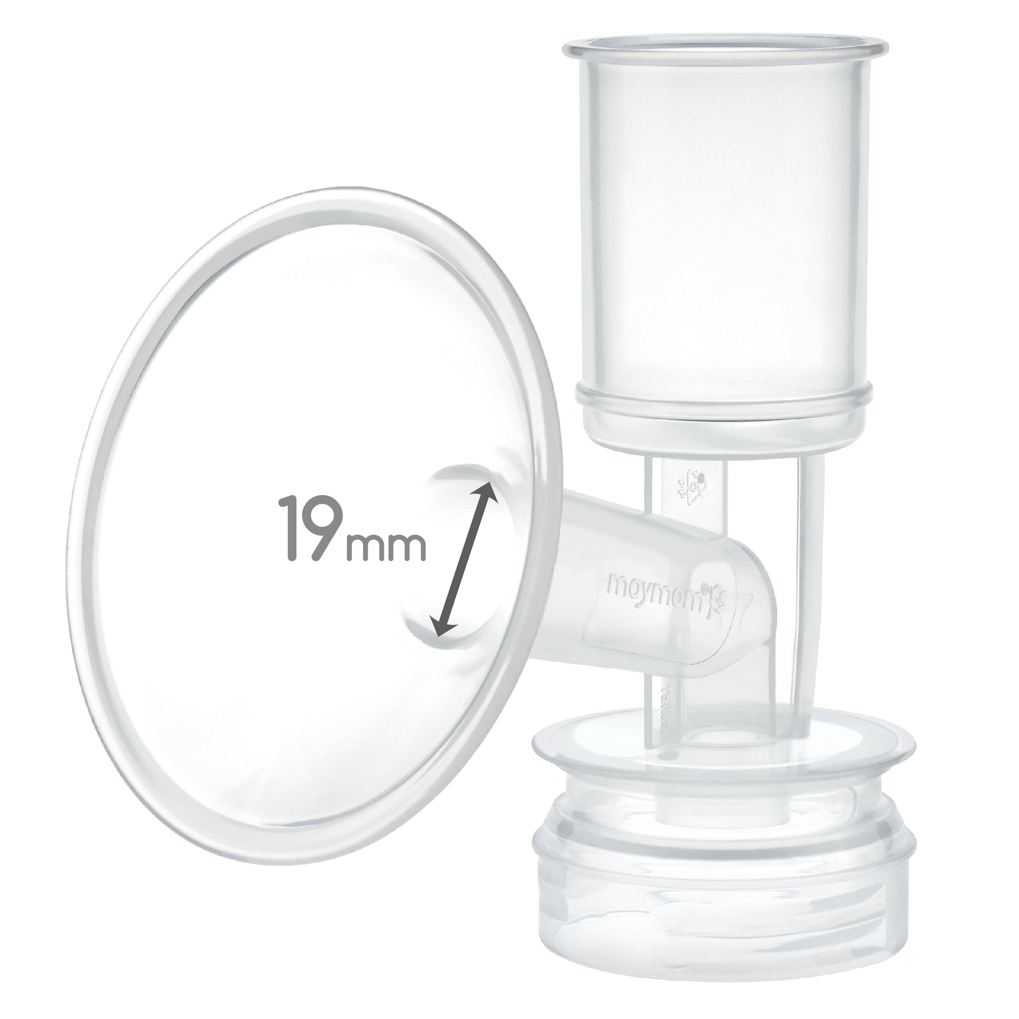(image for) Maymom Breast Shield Flange Compatible with Ameda Breast Pumps (19 mm, Small, 1-Piece)