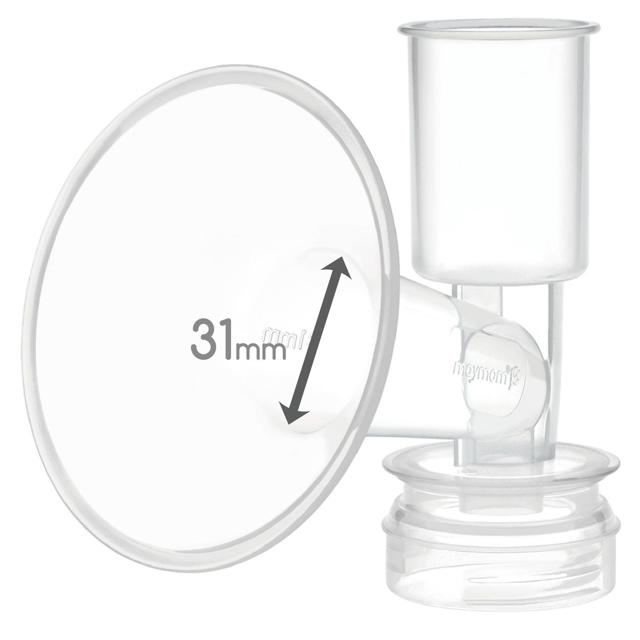 (image for) Maymom Breast Shield Flange Compatible with Ameda Breast Pumps (31mm, 1-Piece)