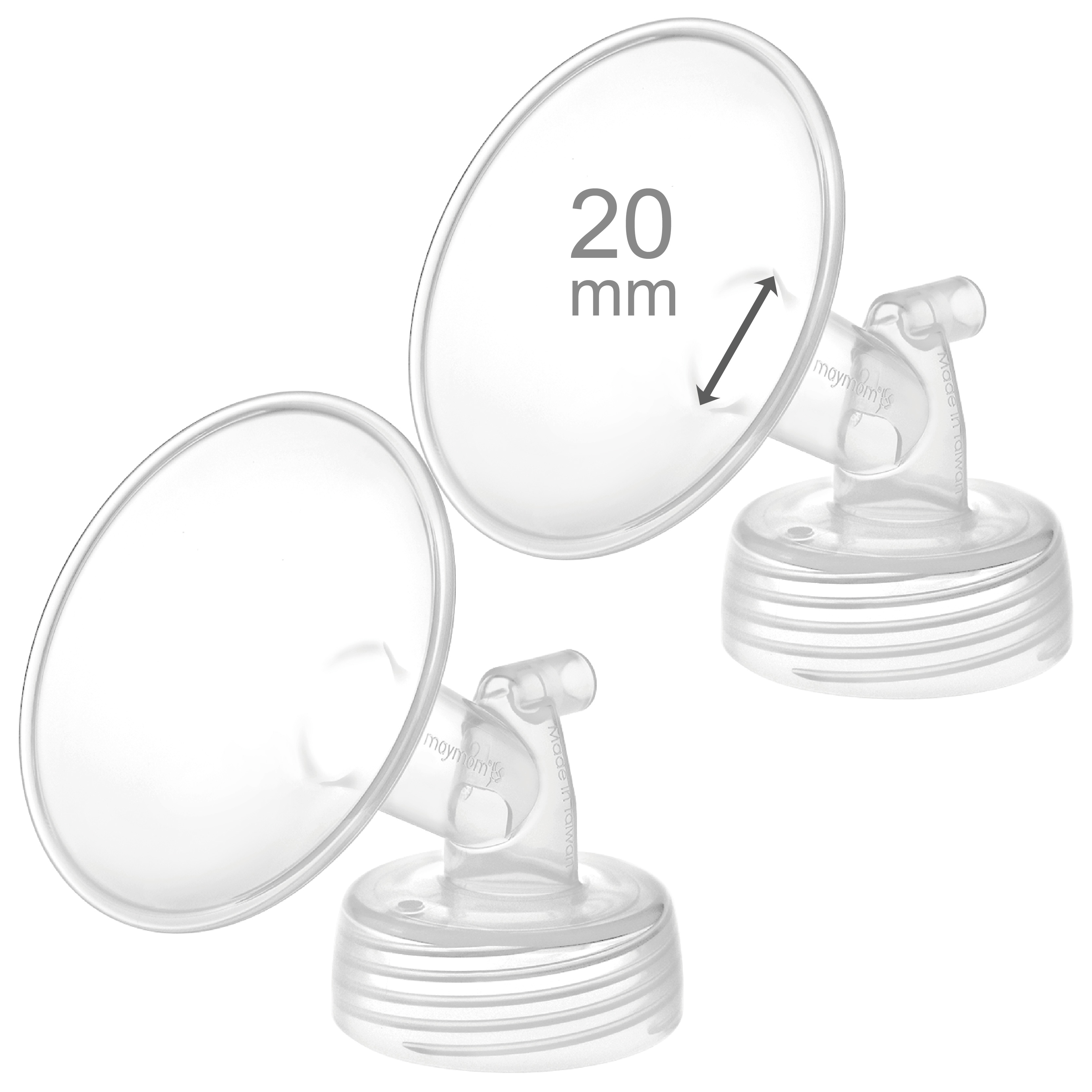 (image for) Maymom widemouth one-piece flange for spectra, 20 mm; 2 flange - Click Image to Close