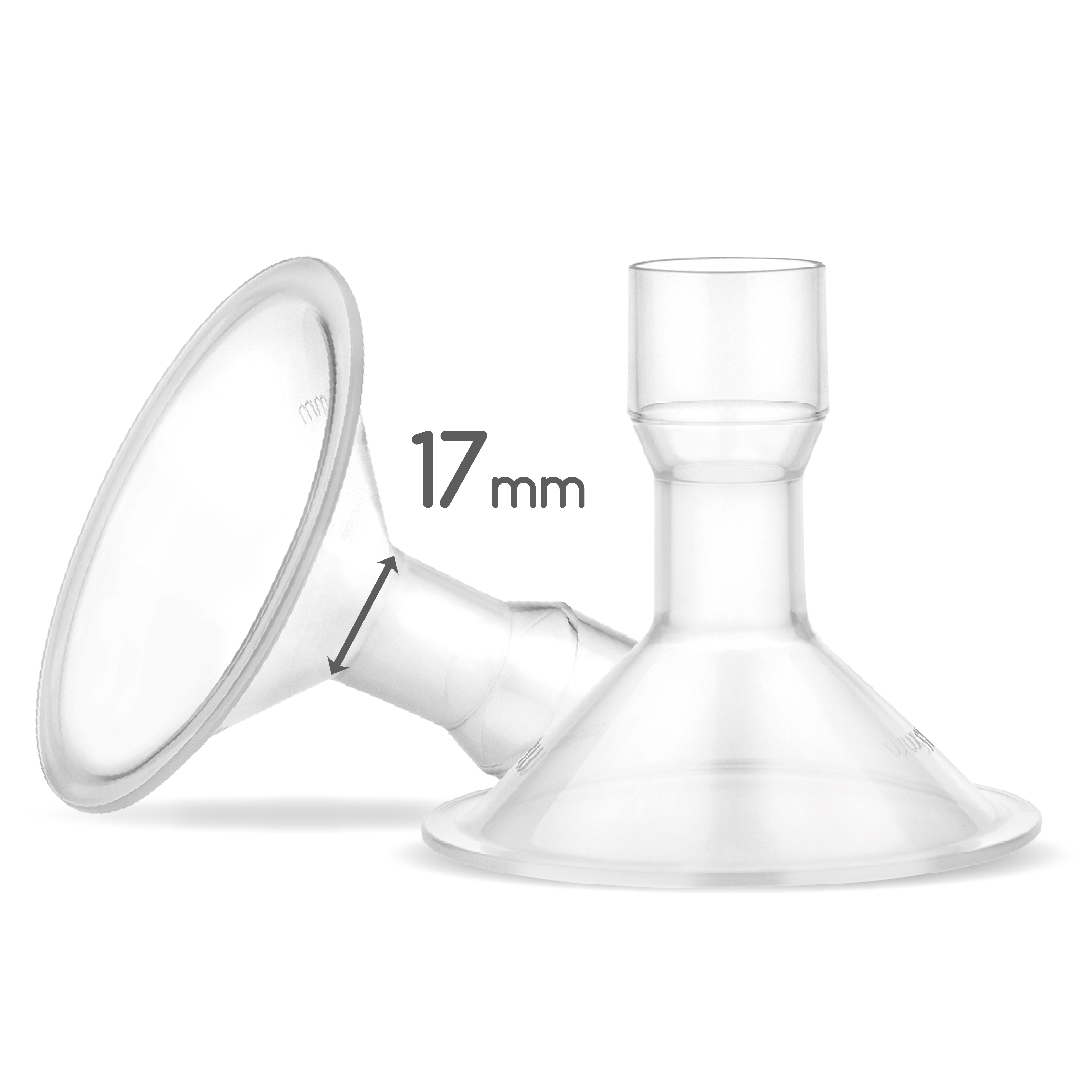 (image for) MyFit 17 mm Shield; Compatible with Medela Breast Pumps Having PersonalFit, Freestyle, Harmony, Maxi Connector; Connects; 2pc