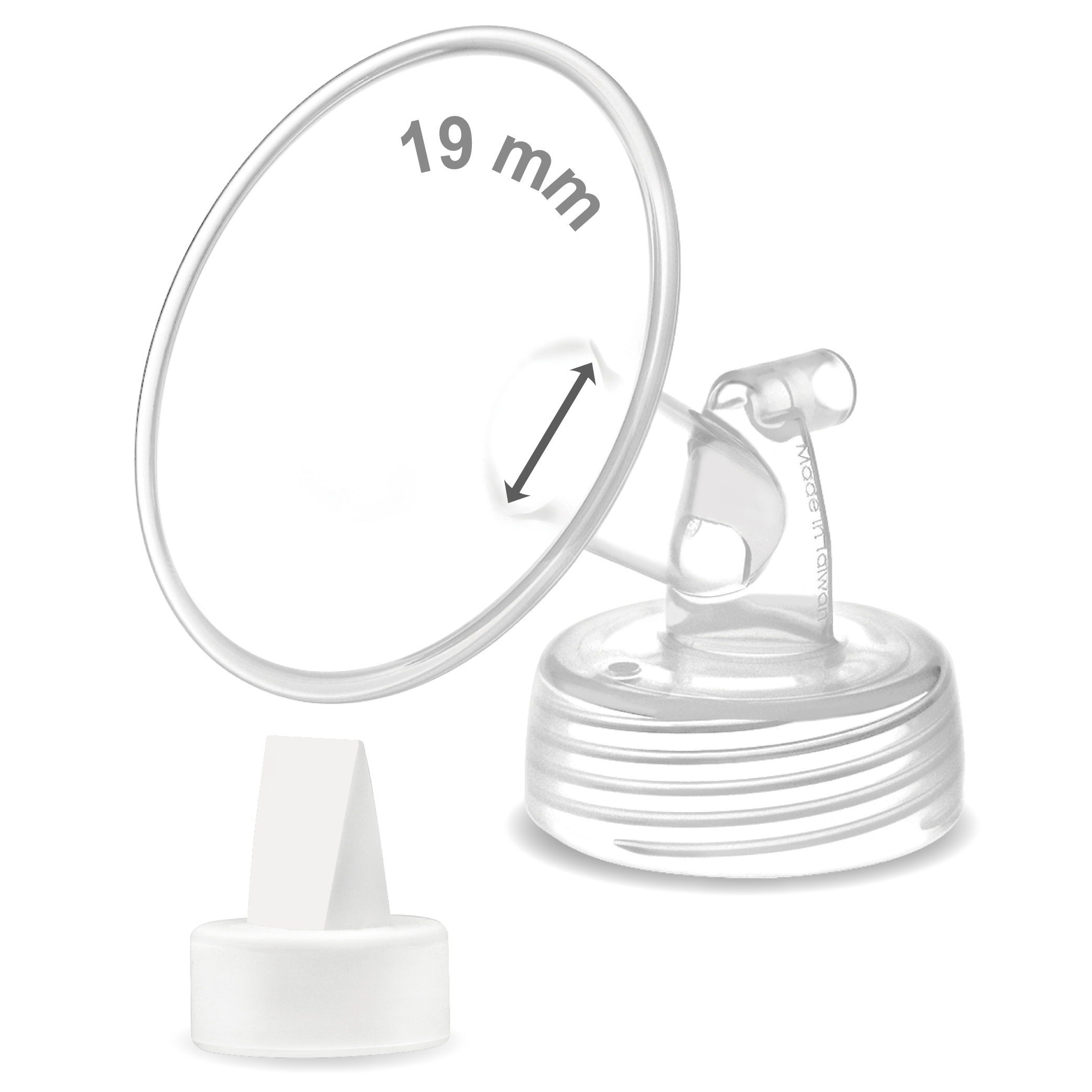 Maymom 19 mm Flange and Duckbill Compatible with Motif Luna/Spectra/Ameda MYA Pumps. Not Original Spectra Synergy Gold Pump Parts or Motif Accessories. (image for) Maymom 19 mm Flange and Duckbill Compatible with Motif Luna/Spectra/Ameda MYA Pumps. Not Original Spectra Synergy Gold Pump Parts or Motif Accessories.
