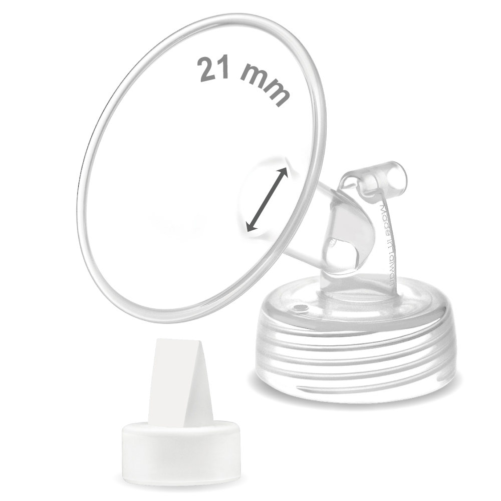 Maymom 21 mm Flange and Duckbill Compatible with Motif Luna/Spectra/Ameda MYA Pumps. Not Original Spectra Synergy Gold Pump Parts or Motif Accessories. (image for) Maymom 21 mm Flange and Duckbill Compatible with Motif Luna/Spectra/Ameda MYA Pumps. Not Original Spectra Synergy Gold Pump Parts or Motif Accessories.