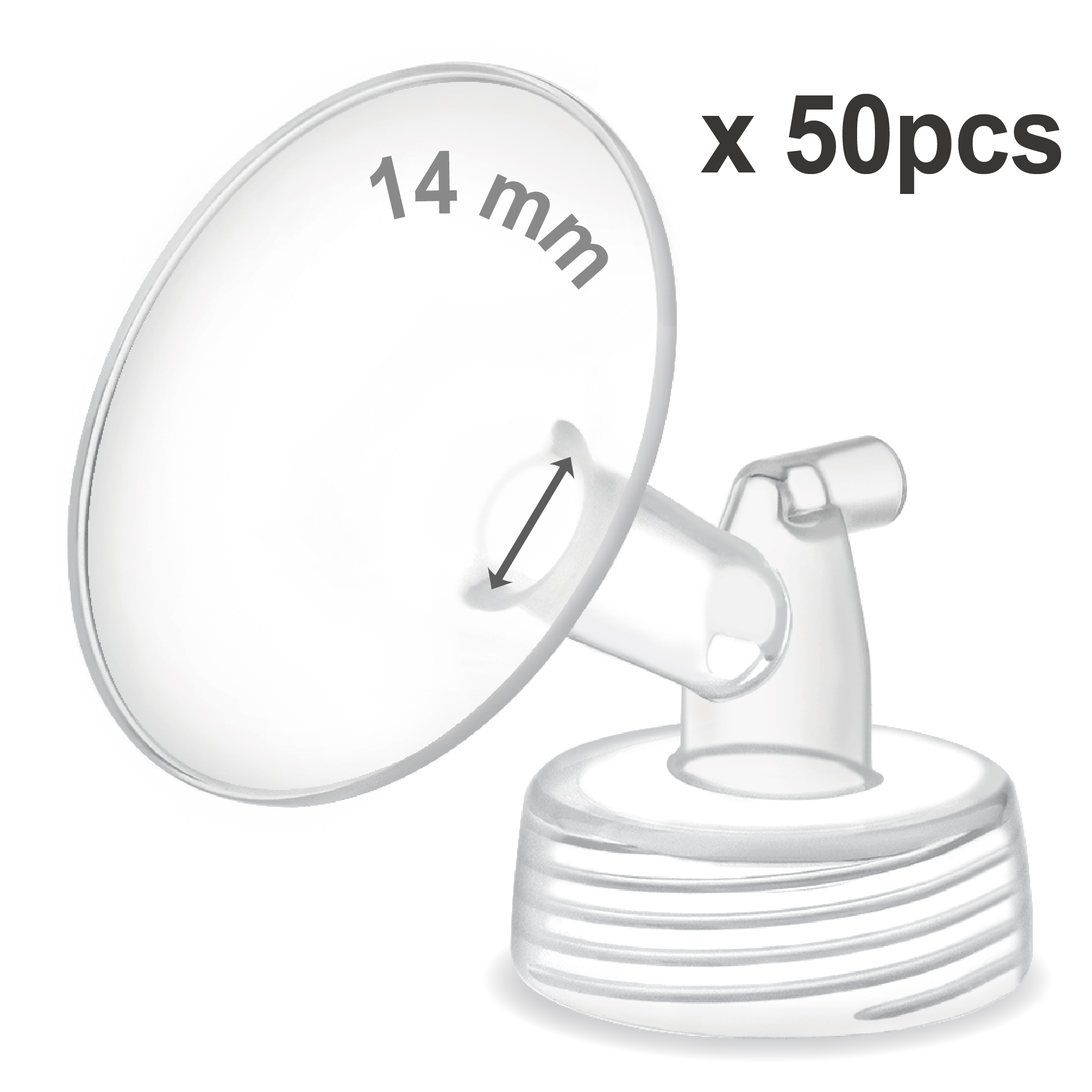 14 mm Maymom Wide Neck Pump Parts for Spectra S1/S2 Pumps; Incl One-Piece Wide Mouth Flange; 50pc, for USA ONLY (image for) 14 mm Maymom Wide Neck Pump Parts for Spectra S1/S2 Pumps; Incl One-Piece Wide Mouth Flange; 50pc, for USA ONLY